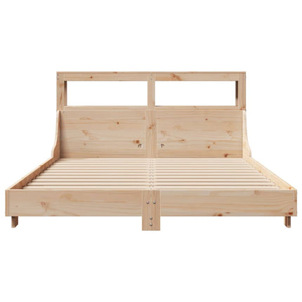 sengeramme uden madras 120x190 cm massivt fyrretræ