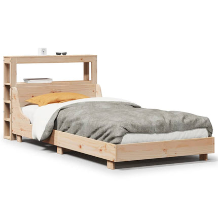 sengeramme uden madras 90x190 cm massivt fyrretræ