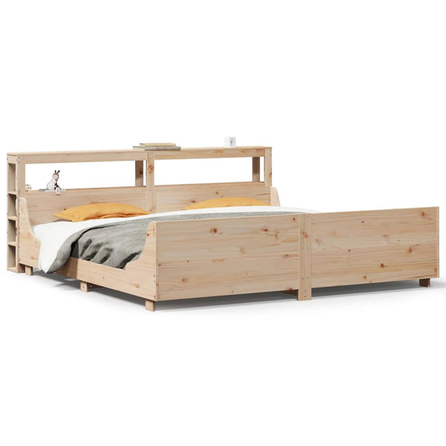 sengeramme uden madras 180x200 cm massivt fyrretræ