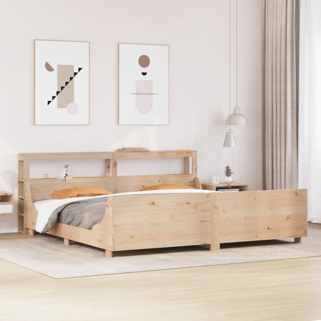 sengeramme uden madras 180x200 cm massivt fyrretræ