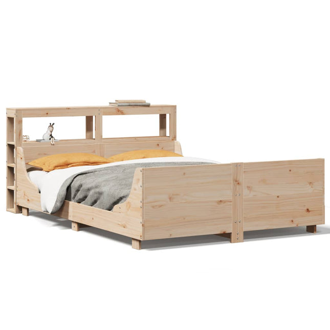 sengeramme uden madras 160x200 cm massivt fyrretræ