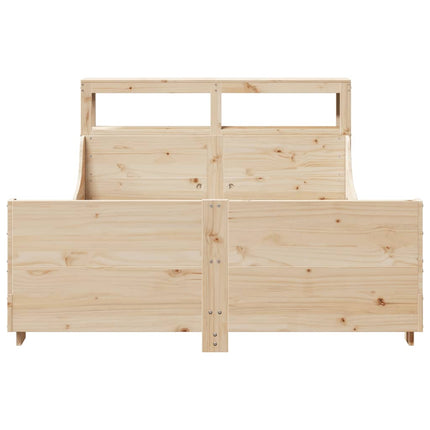 sengeramme uden madras 150x200 cm massivt fyrretræ