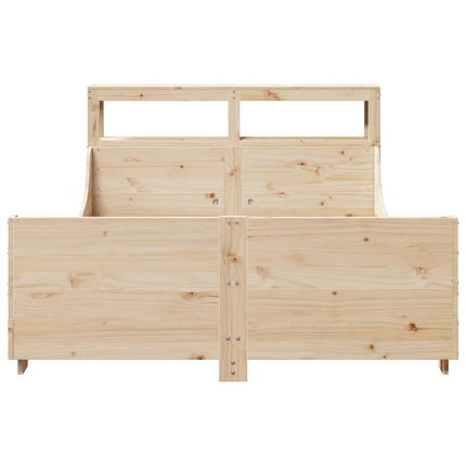 sengeramme uden madras 120x200 cm massivt fyrretræ