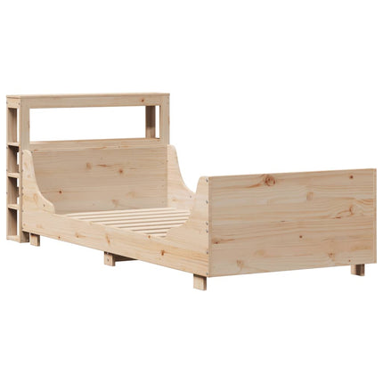 sengeramme uden madras 90x200 cm massivt fyrretræ