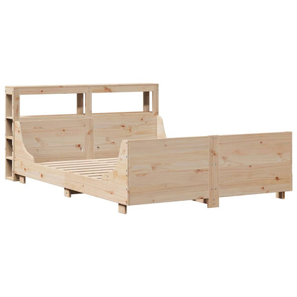 sengeramme uden madras 120x190 cm massivt fyrretræ