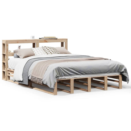 sengeramme uden madras 140x200 cm massivt fyrretræ