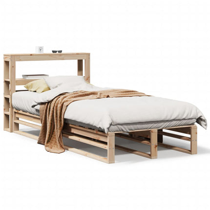 sengeramme uden madras 90x190 cm massivt fyrretræ