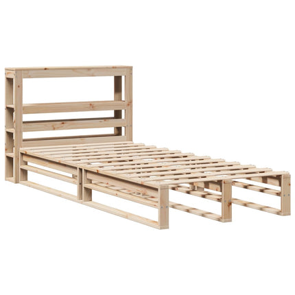 sengeramme uden madras 90x190 cm massivt fyrretræ