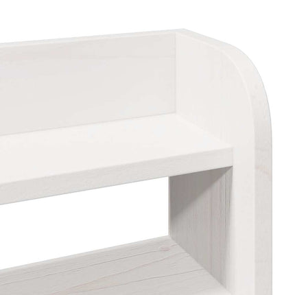 sengeramme uden madras 75x190 cm massivt fyrretræ hvid
