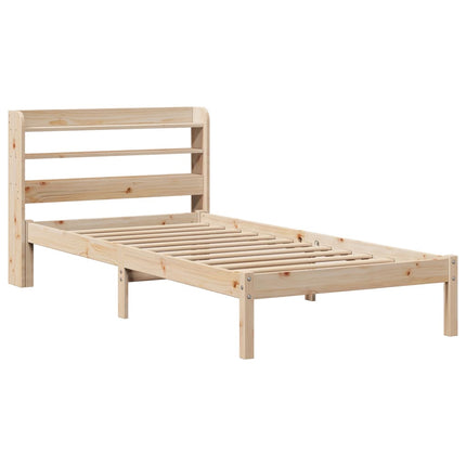 sengeramme uden madras 90x190 cm massivt fyrretræ