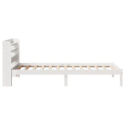 sengeramme uden madras 90x190 cm massivt fyrretræ hvid