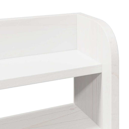 sengeramme uden madras 135x190 cm massivt fyrretræ hvid