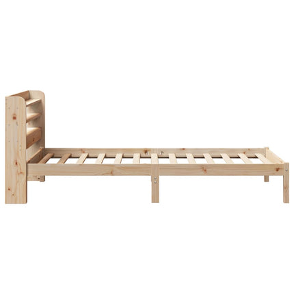 sengeramme uden madras 90x200 cm massivt fyrretræ