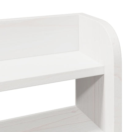 sengeramme uden madras 100x200 cm massivt fyrretræ hvid