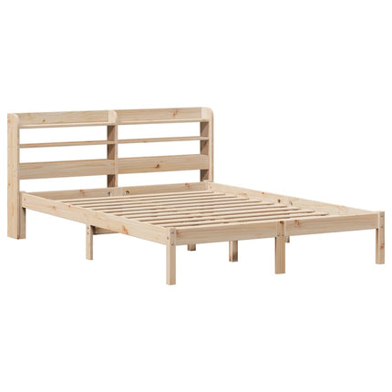 sengeramme uden madras 150x200 cm massivt fyrretræ