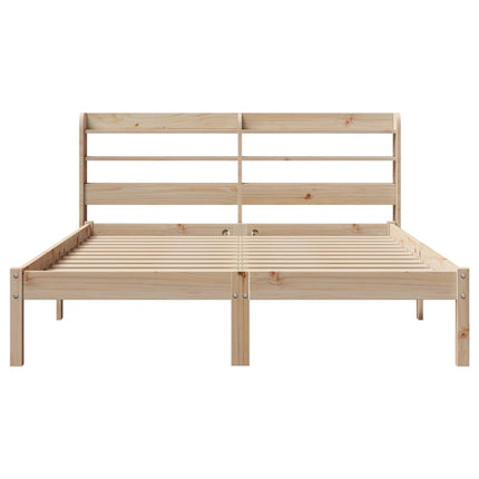 sengeramme uden madras 160x200 cm massivt fyrretræ