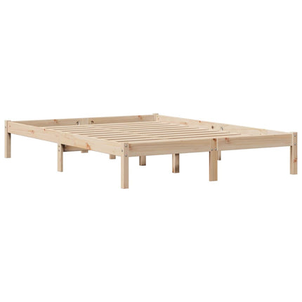 sengeramme uden madras 160x200 cm massivt fyrretræ