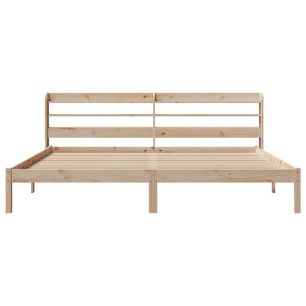 sengeramme uden madras 180x200 cm massivt fyrretræ