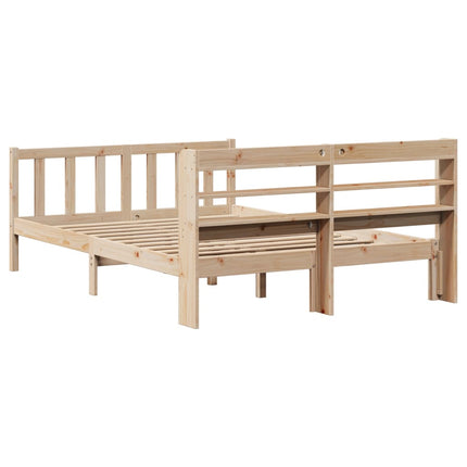 sengeramme uden madras 160x200 cm massivt fyrretræ