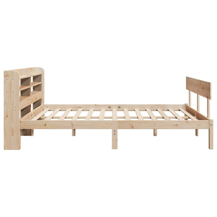 sengeramme uden madras 150x200 cm massivt fyrretræ