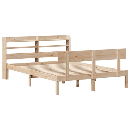 sengeramme uden madras 160x200 cm massivt fyrretræ