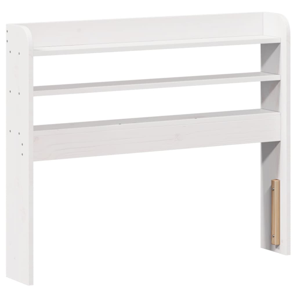 sengeramme med sengegavl 75x190 cm massivt fyrretræ hvid