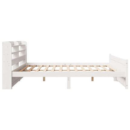 Sengeramme med hovedgærde uden madras Hvid 180x200 cm