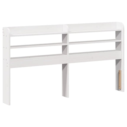 Sengeramme med hovedgærde uden madras Hvid 140x190 cm