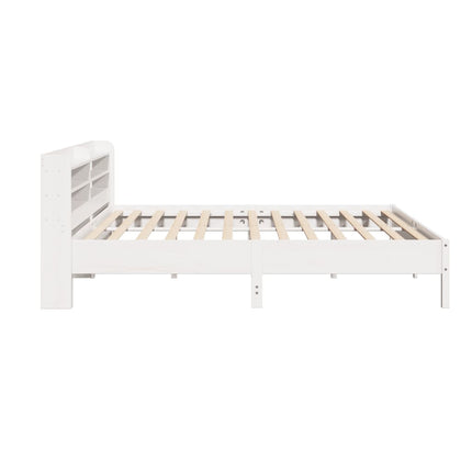 sengeramme uden madras 180x200 cm massivt fyrretræ hvid