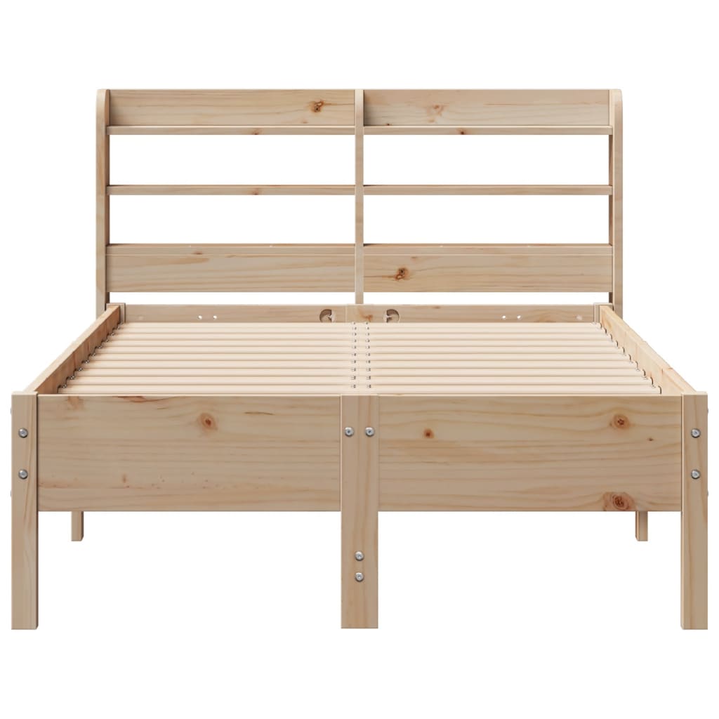 sengeramme uden madras 90x200 cm massivt fyrretræ