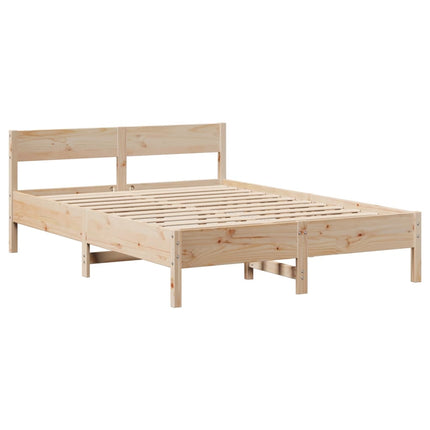 sengeramme uden madras 160x200 cm massivt fyrretræ