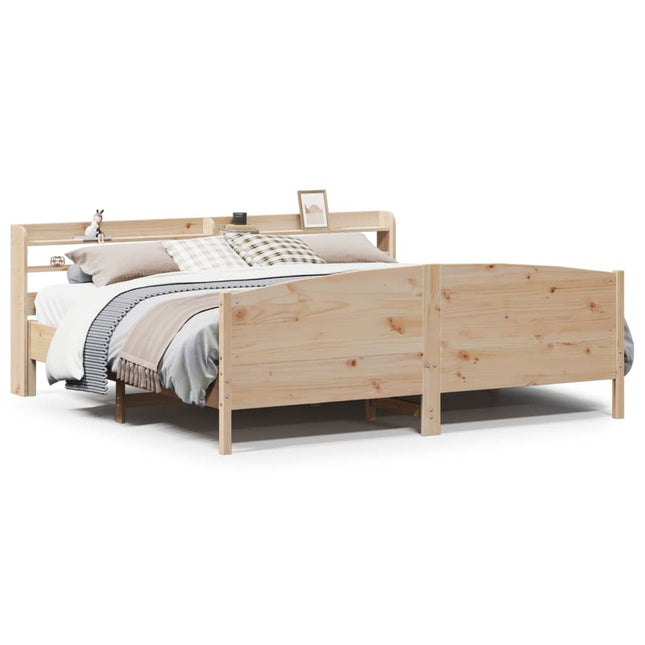 sengeramme uden madras 180x200 cm massivt fyrretræ