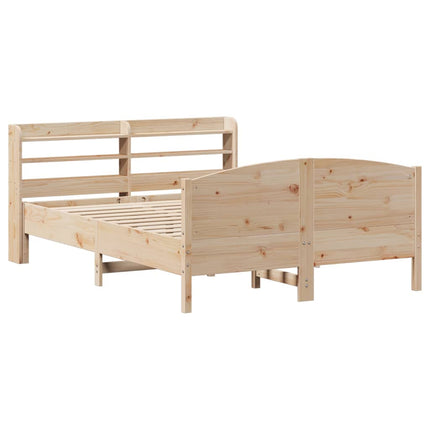 sengeramme uden madras 150x200 cm massivt fyrretræ