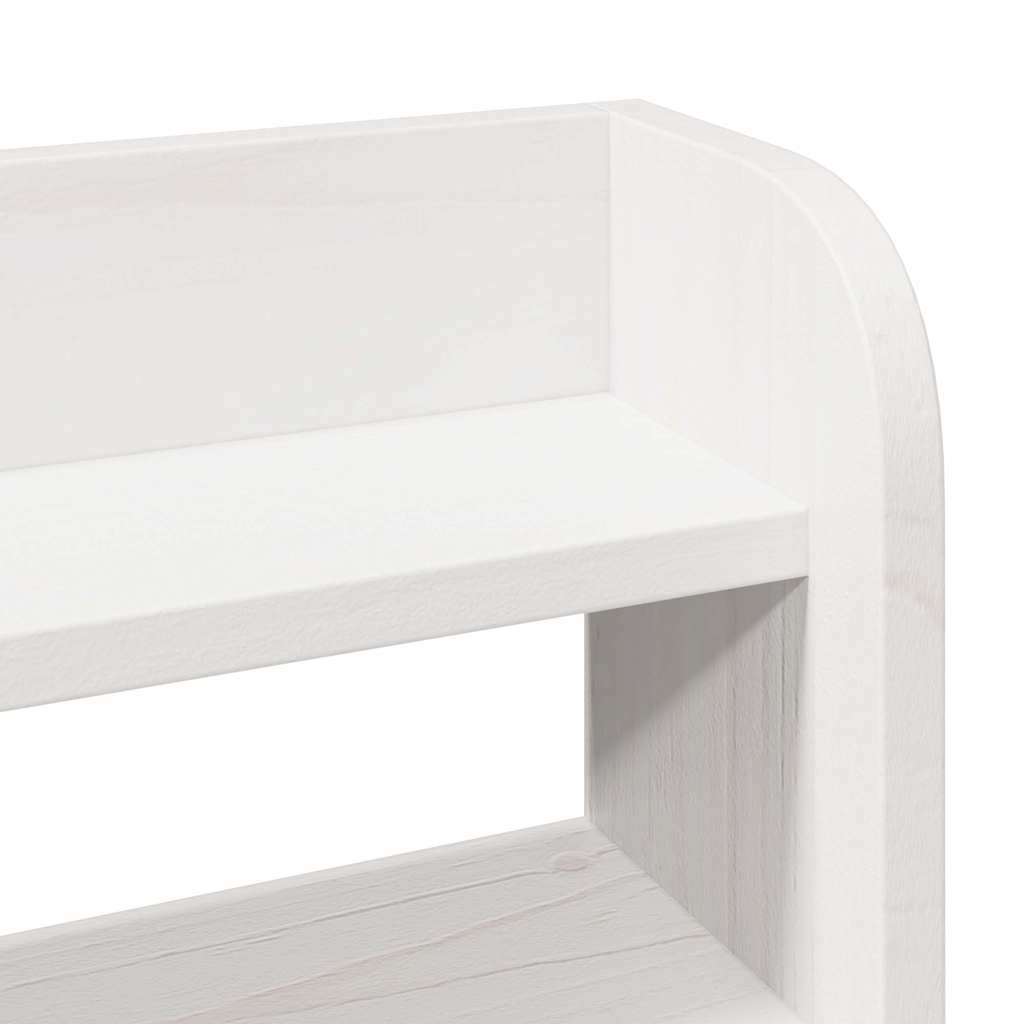 sengeramme uden madras 100x200 cm massivt fyrretræ hvid