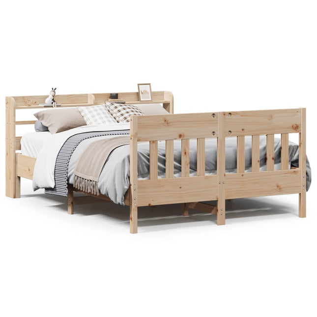 sengeramme uden madras 160x200 cm massivt fyrretræ