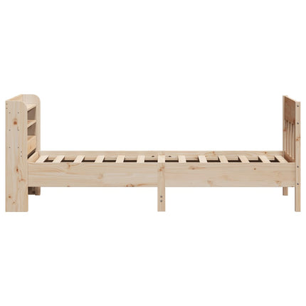 sengeramme uden madras 90x200 cm massivt fyrretræ