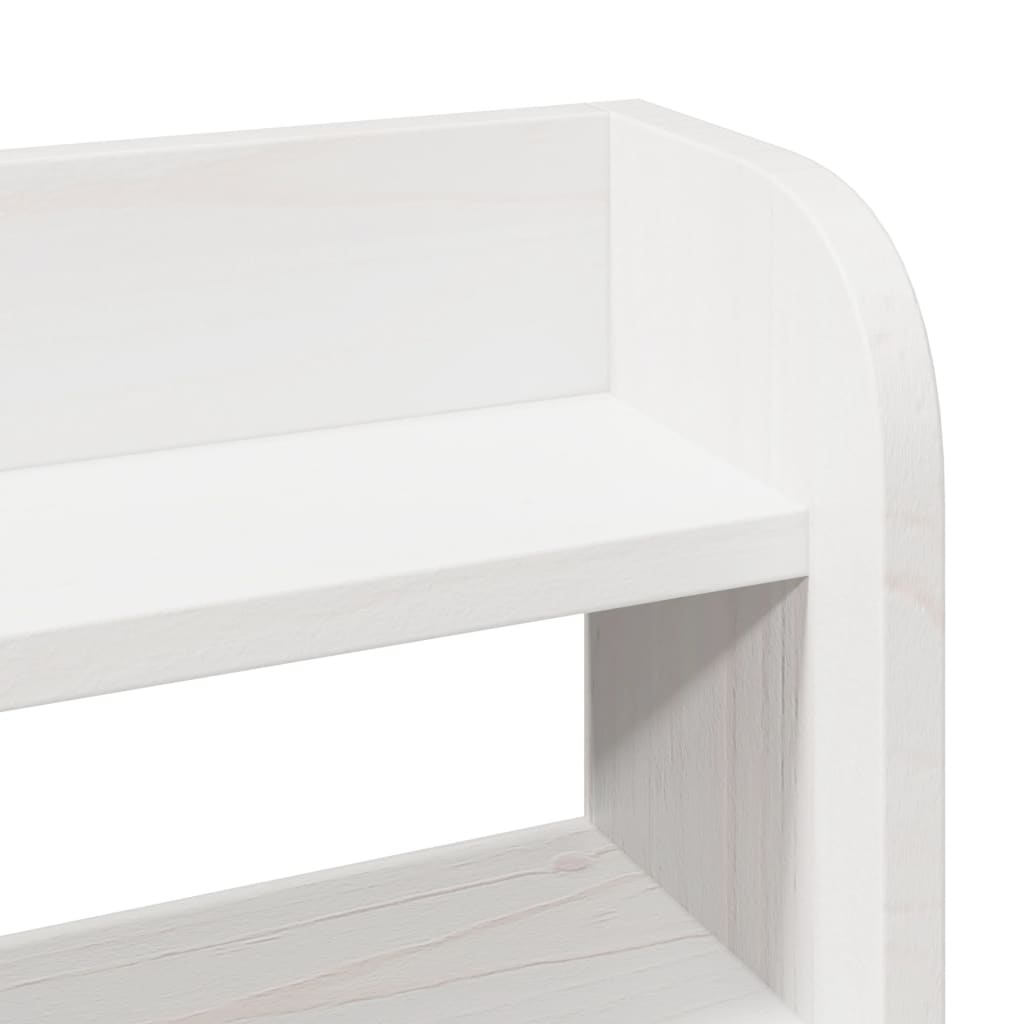 sengeramme uden madras 90x190 cm massivt fyrretræ hvid