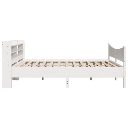 sengeramme med sengegavl 180x200 cm massivt fyrretræ