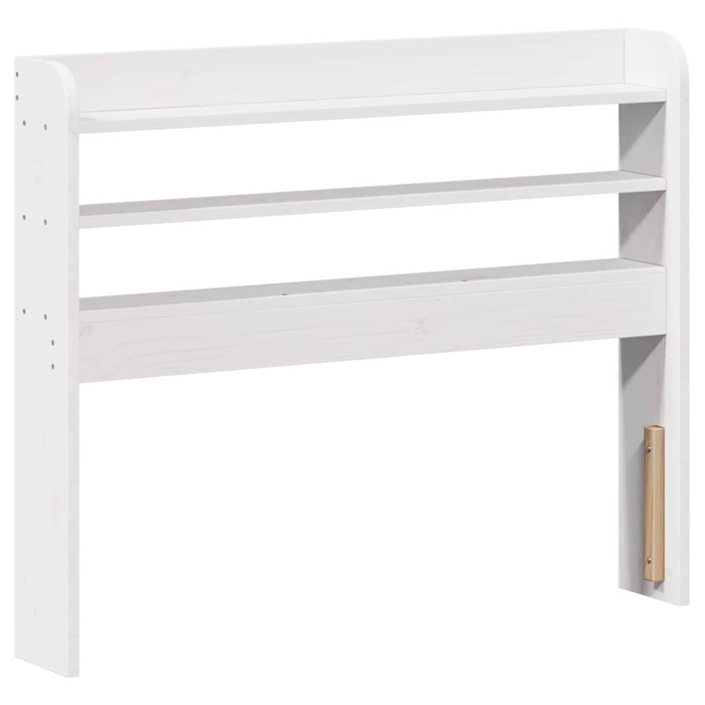 sengeramme med sengegavl 75x190 cm massivt fyrretræ hvid