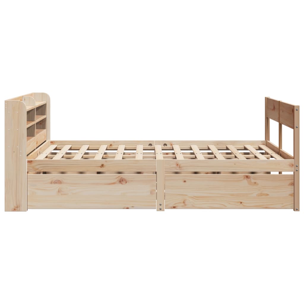 sengeramme uden madras 160x200 cm massivt fyrretræ