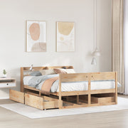 sengeramme uden madras 160x200 cm massivt fyrretræ