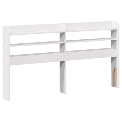 sengeramme uden madras 135x190 cm massivt fyrretræ hvid
