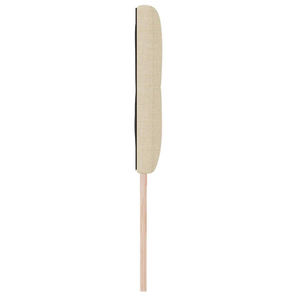 LED sengegavl med LED-lysstrimler Creme 200 cm Stof