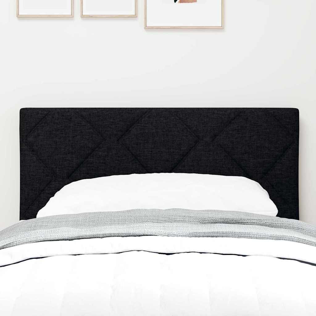 LED sengegavl Sort 80 cm Stof