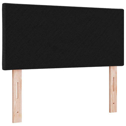 LED sengegavl Sort 90 cm Stof