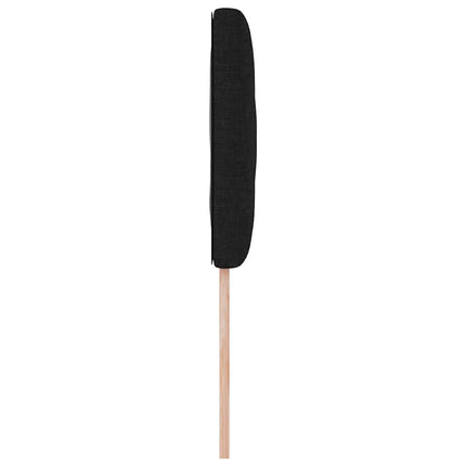 LED sengegavl Sort 90 cm Stof