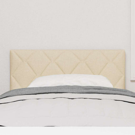 LED sengegavl Creme 90 cm Stof