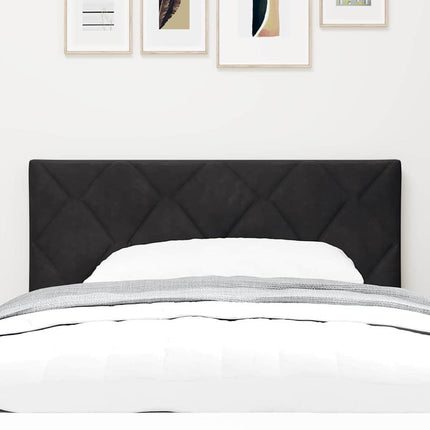 LED sengegavl Sort 90 cm Fløjl