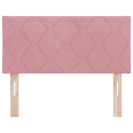 LED sengegavl Lyserød 100 cm Fløjl