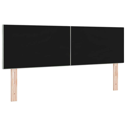 LED sengegavl Lysegrå 144 cm Fløjl
